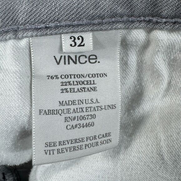 Vince Jeans Women's 32 Gray Light Wash Skinny Stretch Made in USA - Picture 9 of 10